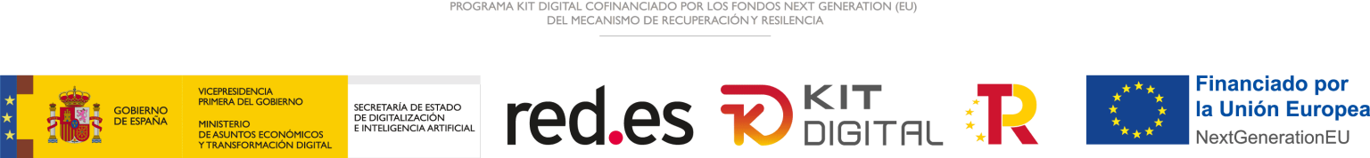 Financiado por la Unión Europea - Next Generation EU - Plan de Recuperación, Transformación y Resiliencia - Gobierno de España - red.es - Kit Digital